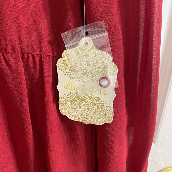 NWT Altar'd State Burgundy/Wine Mini Dress - Picture 3 of 5